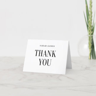 BLANK THANK YOU CARDS - MINIMALIST WEDDING