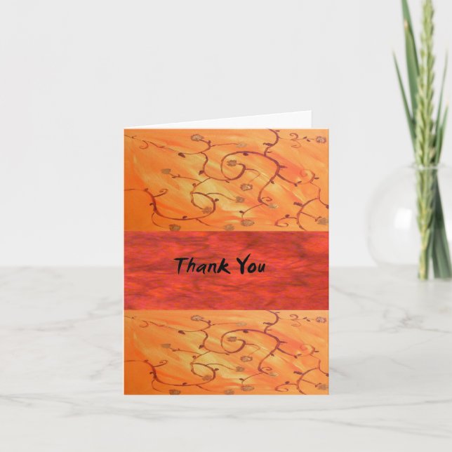 Blank Thank You Note Card (Front)