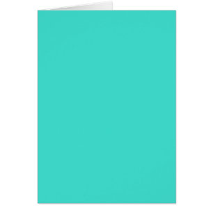 Blank Turquoise Note Card