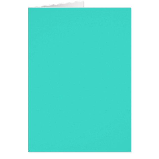 Blank Turquoise Note Card (Front)