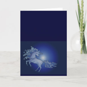 Blank Unicorn Greeting Card