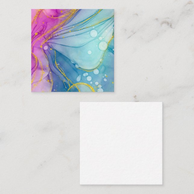 Blank Watercolor Business Card (Front/Back)