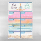 BLANK Watercolor Cruise Week Planner in Stateroom