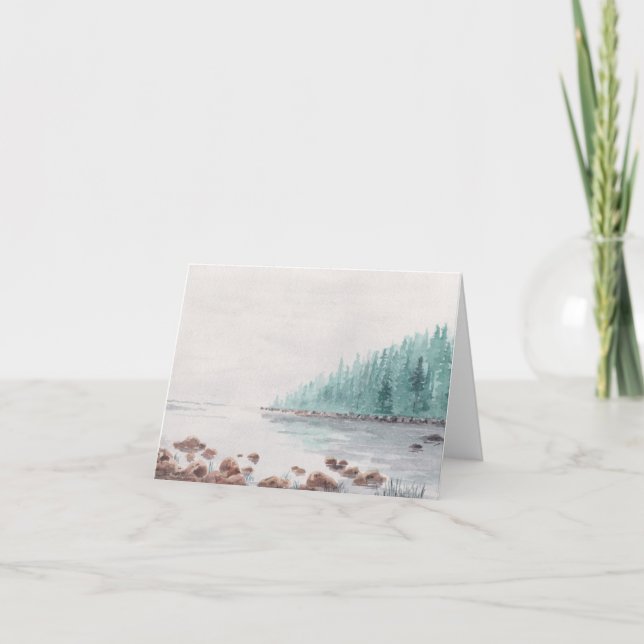 Blank, Watercolor Note Card (Front)