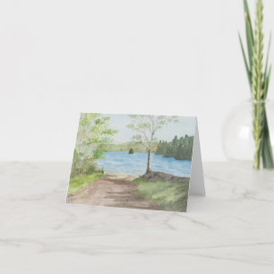 Blank, Watercolor Note Card
