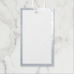 Blank Wedding Advice and Wishes Silver Gift Tags<br><div class="desc">Add a personal touch to your wedding with a wedding advice and wishes silver foil tag card.
This advice card features real silver foil border on white background.

Perfect for wedding,  baby shower,  birthday party,  bridal shower,  bachelorette party and any special occasions.</div>