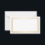 Blank Wedding Advice Cards, Wife, Mummy White Gold<br><div class="desc">Clean blank card for wedding advice,  mum advice,  wife advice card to present in elegant way in golden colour box.</div>