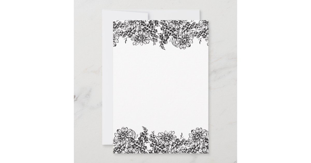 Blank Wedding Invitations Zazzle