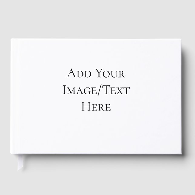 Blank Wedding Templates | Elegant Customisable  Guest Book (Front)