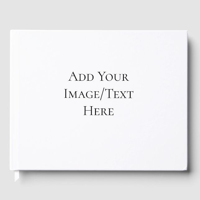 Blank Wedding Templates | Elegant Customisable  Guest Book (Front)
