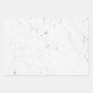 Blank White Marble Wrapping Paper Sheet