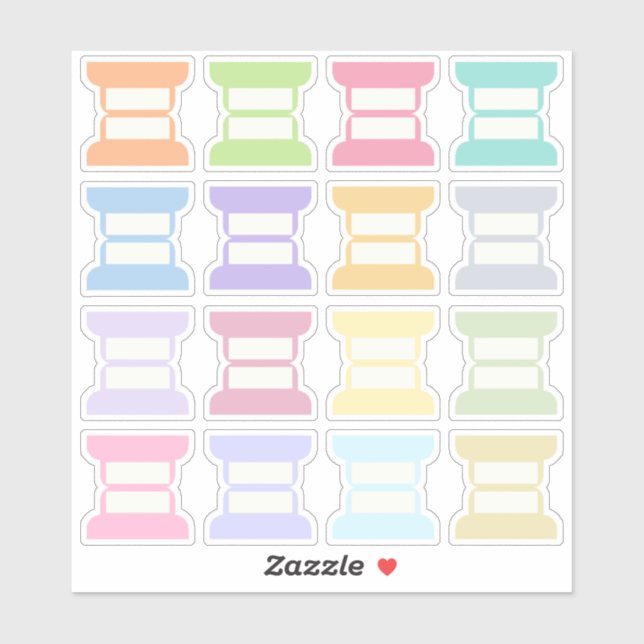 Blank Writable Index Tabs Journal Divider Foldable (Sheet)