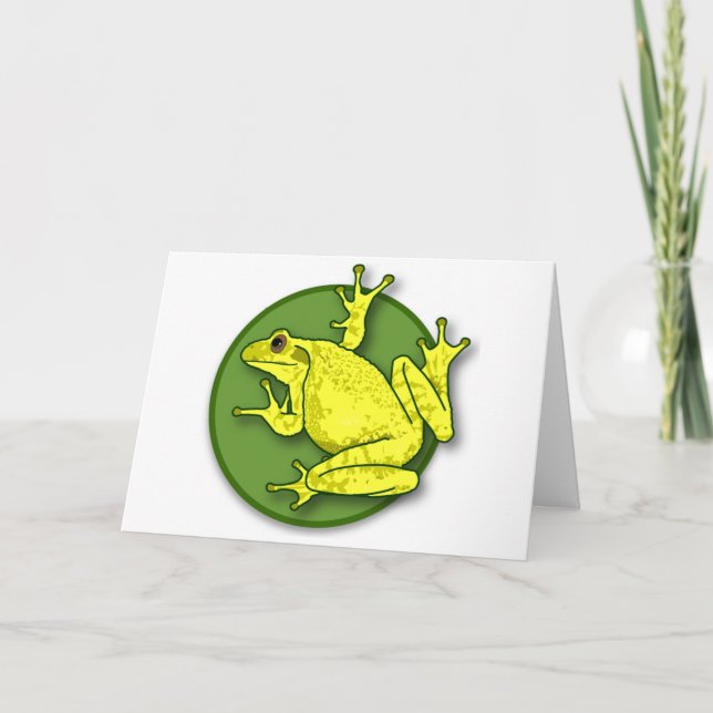 Blank Yellow Frog Card (Front)