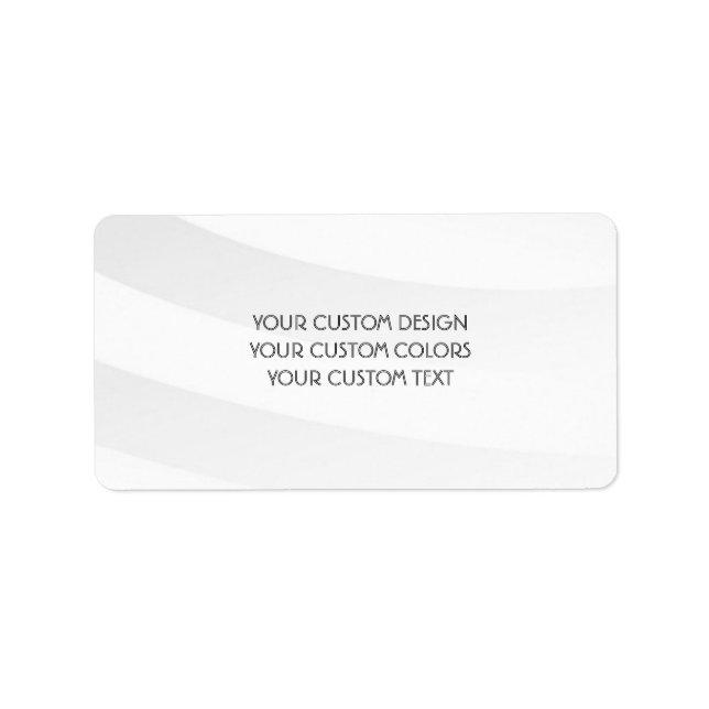 BLANK Your Custom Design -  Label (Front)