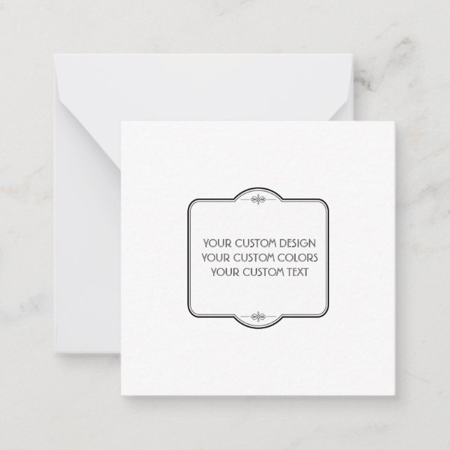 BLANK Your Design Here - Card (Front)