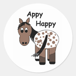 Blanket Appaloosa - Appy Happy Classic Round Sticker