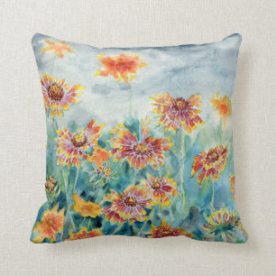 "Blanket Flower" Throw Pillow