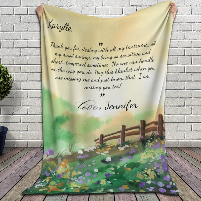 Blanket for Bestfriend with Custom Message (FL-B1) (Creator Uploaded)