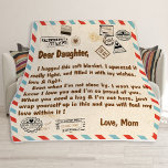 Blanket For Daughter, Dear Daughter<br><div class="desc">Add a personal touch to the cosiness of this plush fleece blanket. Made to feel incredibly soft to the touch and keep anyone warm on a chilly day, these blankets come in 3x sizes and cover all your needs. Key features : 100% Polyester This extremely strong and durable synthetic fabric...</div>