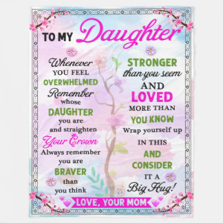 Blanket Gifts for Daughters from Moms