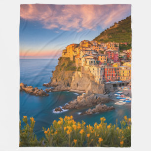 Blanket Mediterranean Sea Italy Coastline Beach