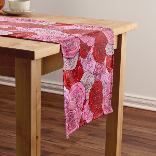 Blanket of Roses Short Table Runner (In Situ)