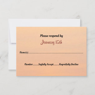 Blanket of White Winter Wonderland Wedding RSVP Invitation