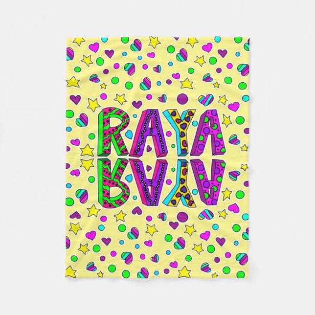 Blanket with the name Raya (Front)