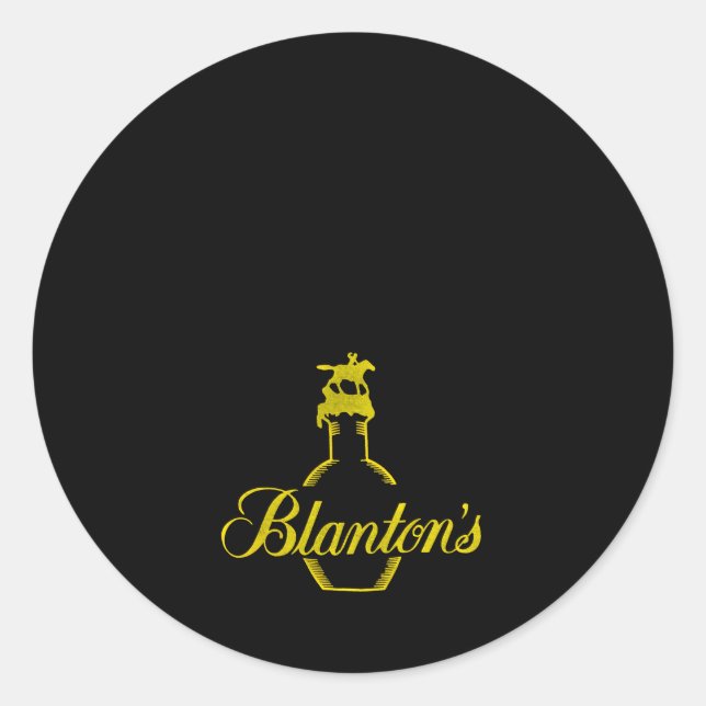 Blanton'S Horses Classic Round Sticker (Front)