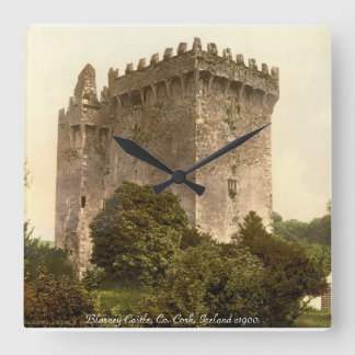Blarney Castle clock, Co. Cork, Ireland. Square Wall Clock
