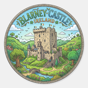 Blarney Castle Ireland Classic Round Sticker