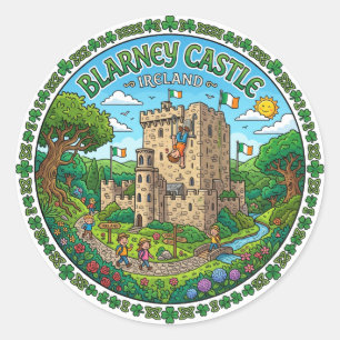 Blarney Castle Ireland Classic Round Sticker