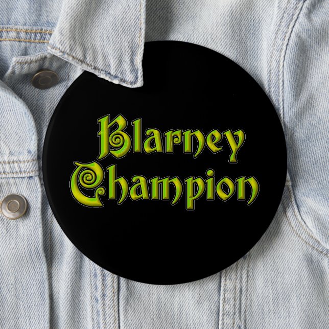 Blarney Champion black colossal button (In Situ)