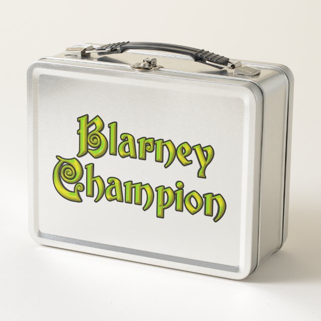 Blarney Champion stainless steel lunchbox (Front)