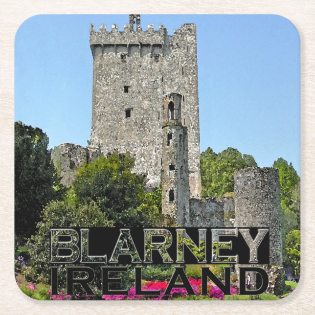 Blarney Square Paper Coaster (Front)