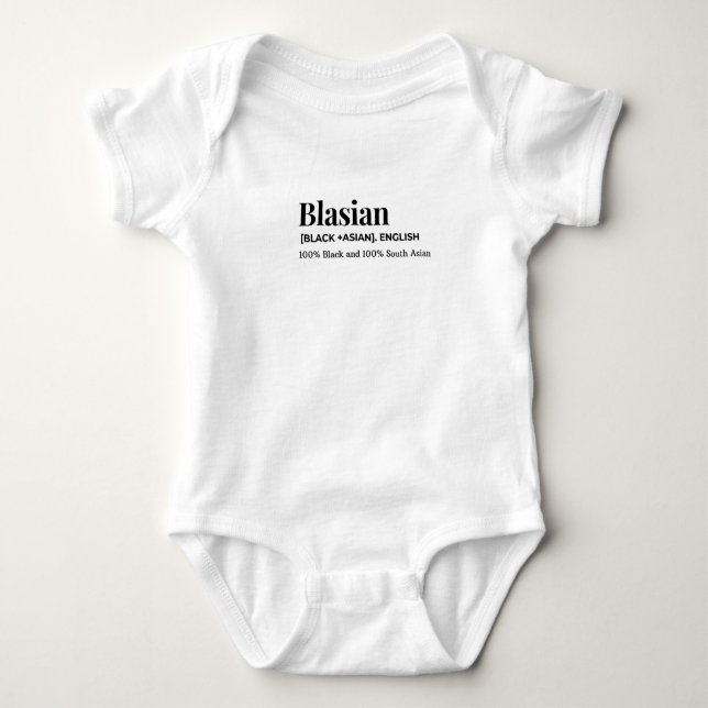 Blasian baby body suit bodysuit (Front)