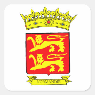 BLASON NORMANDY SQUARE STICKER
