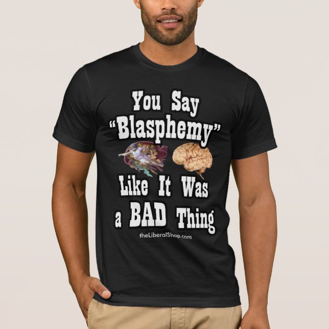 Blasphemy Basic Bella Canvas T-Shirt (Front)
