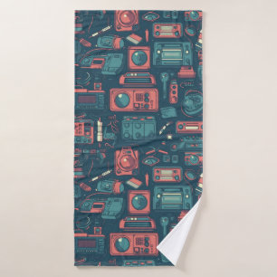 Blast From the Past: 80's Tech Bath Towel