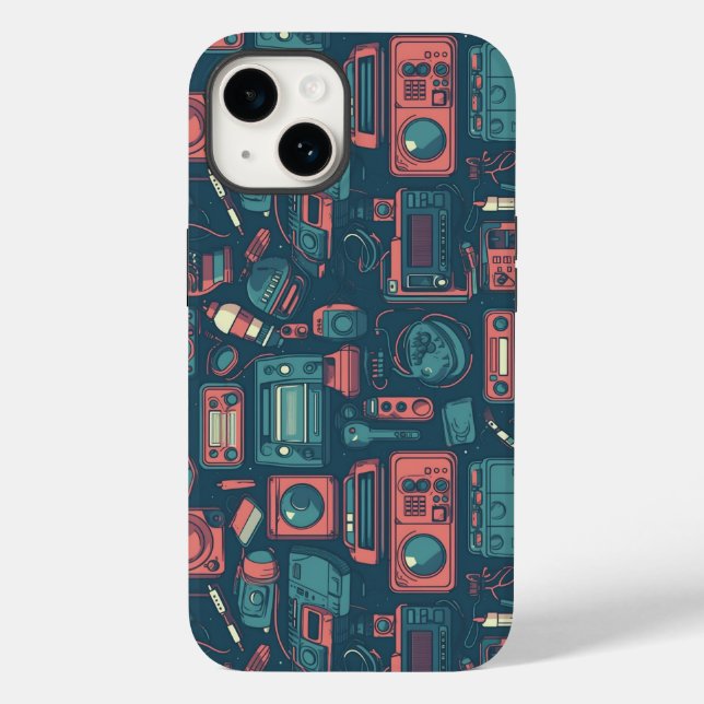 Blast From the Past: 80's Tech Case-Mate iPhone Case (Back)