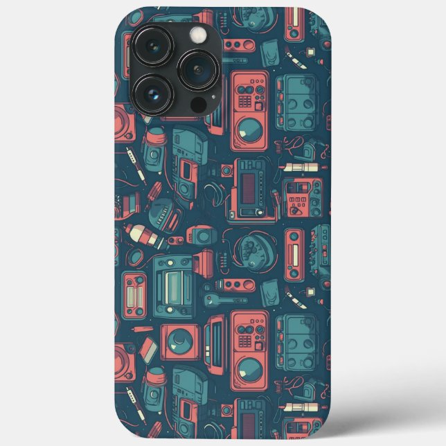 Blast From the Past: 80's Tech Case-Mate iPhone Case (Back)