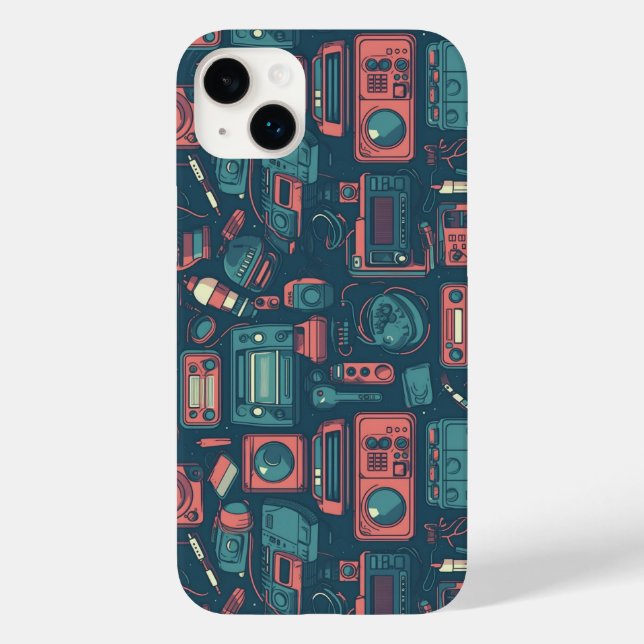 Blast From the Past: 80's Tech Case-Mate iPhone Case (Back)