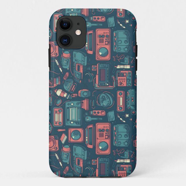 Blast From the Past: 80's Tech Case-Mate iPhone Case (Back)