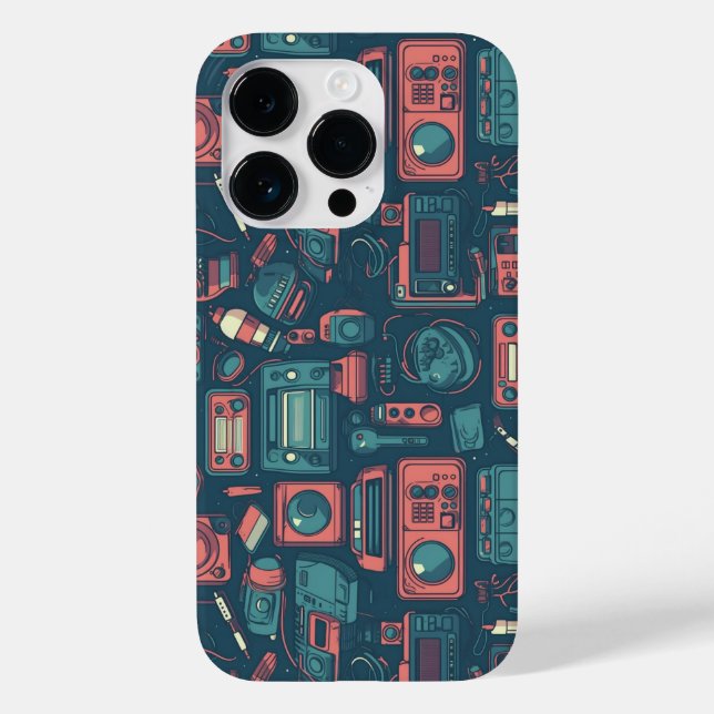 Blast From the Past: 80's Tech Case-Mate iPhone Case (Back)