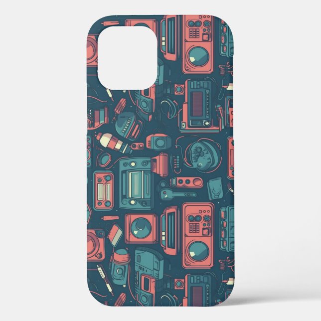 Blast From the Past: 80's Tech Case-Mate iPhone Case (Back)