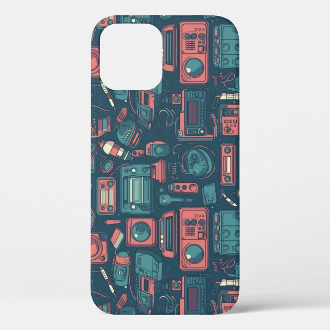 Blast From the Past: 80's Tech Case-Mate iPhone Case (Back)