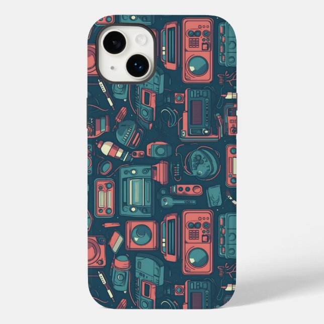 Blast From the Past: 80's Tech Case-Mate iPhone Case (Back)