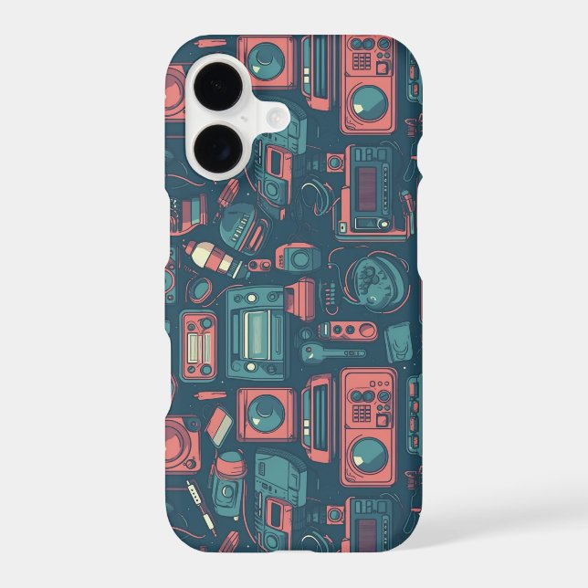 Blast From the Past: 80's Tech iPhone Case (Back)
