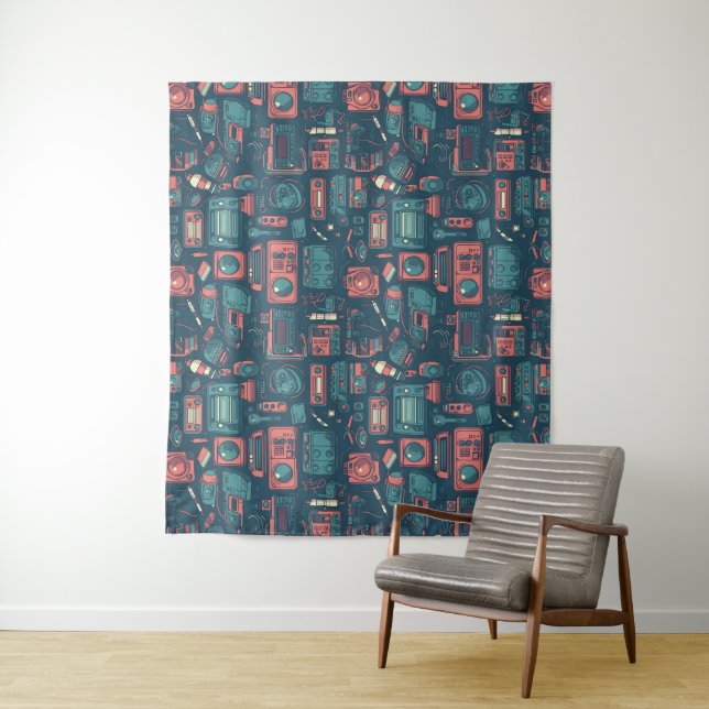 Blast From the Past: 80's Tech Tapestry (In Situ)
