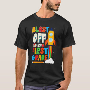 Blast Into First Grade Back To School 1st Grade C T-Shirt